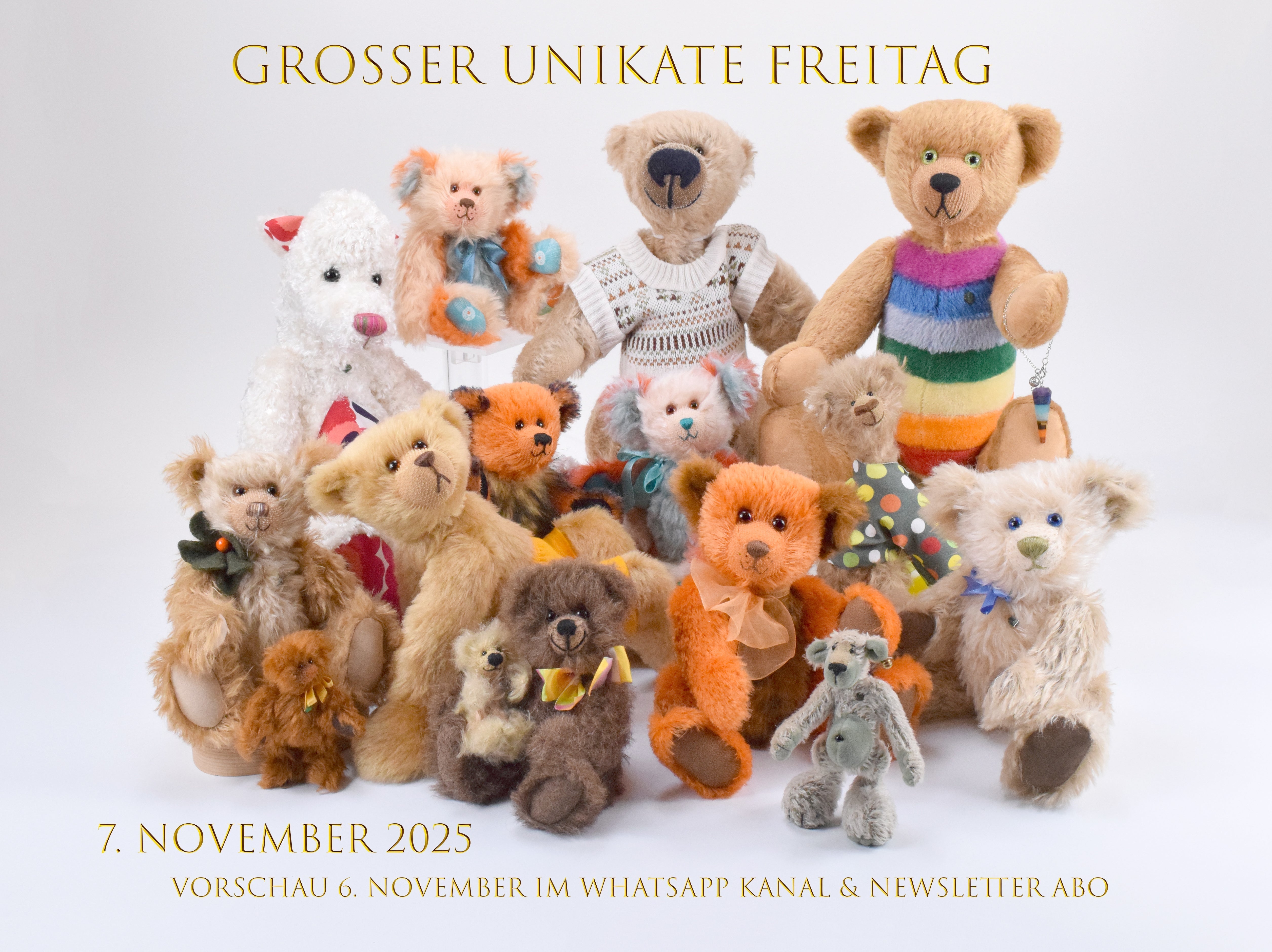 Am 7. November ist es wieder so weit! - Großer Unikate Freitag