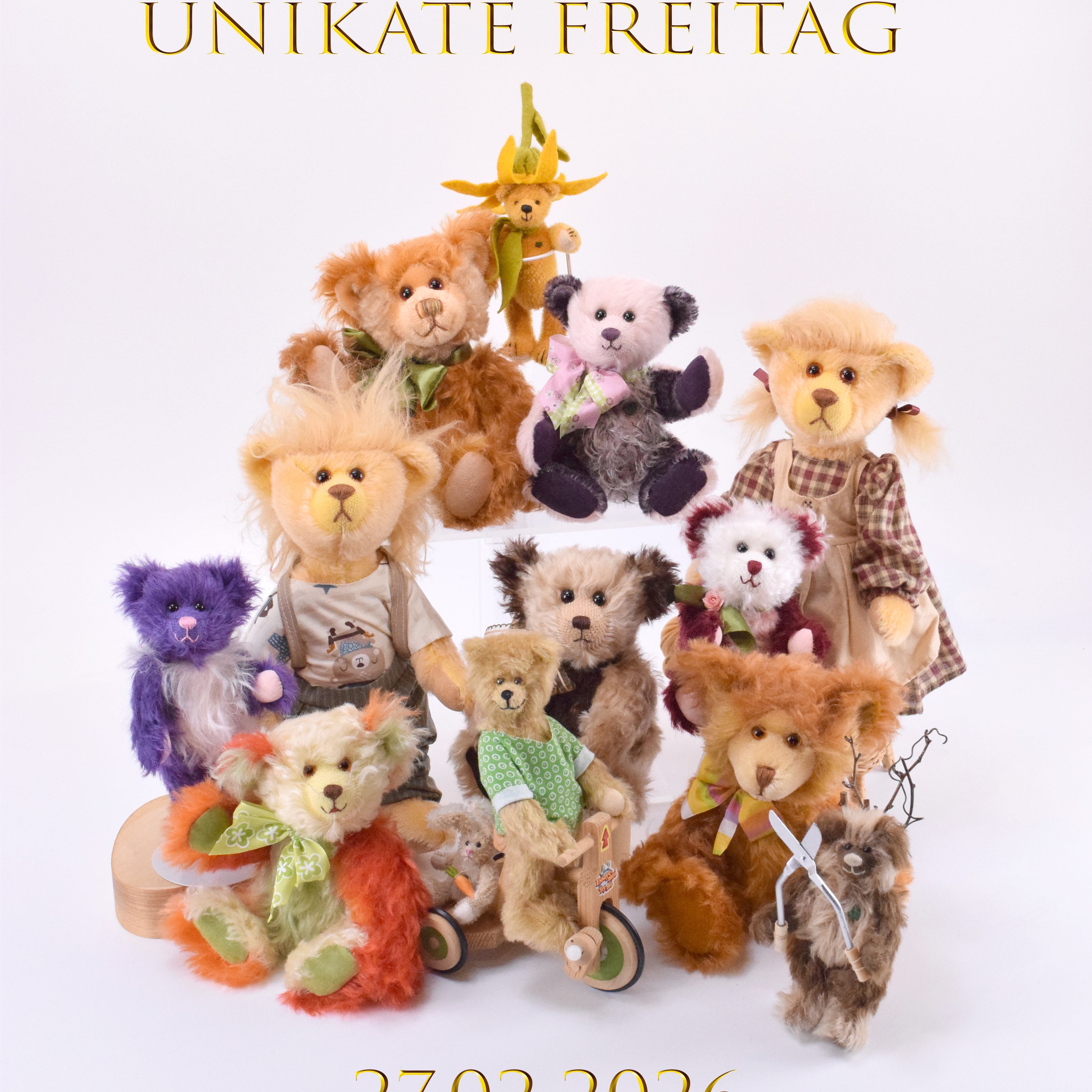 🧸 Unikate Freitag am 27.02. – Exklusive Teddybär Unikate & Mini Serien