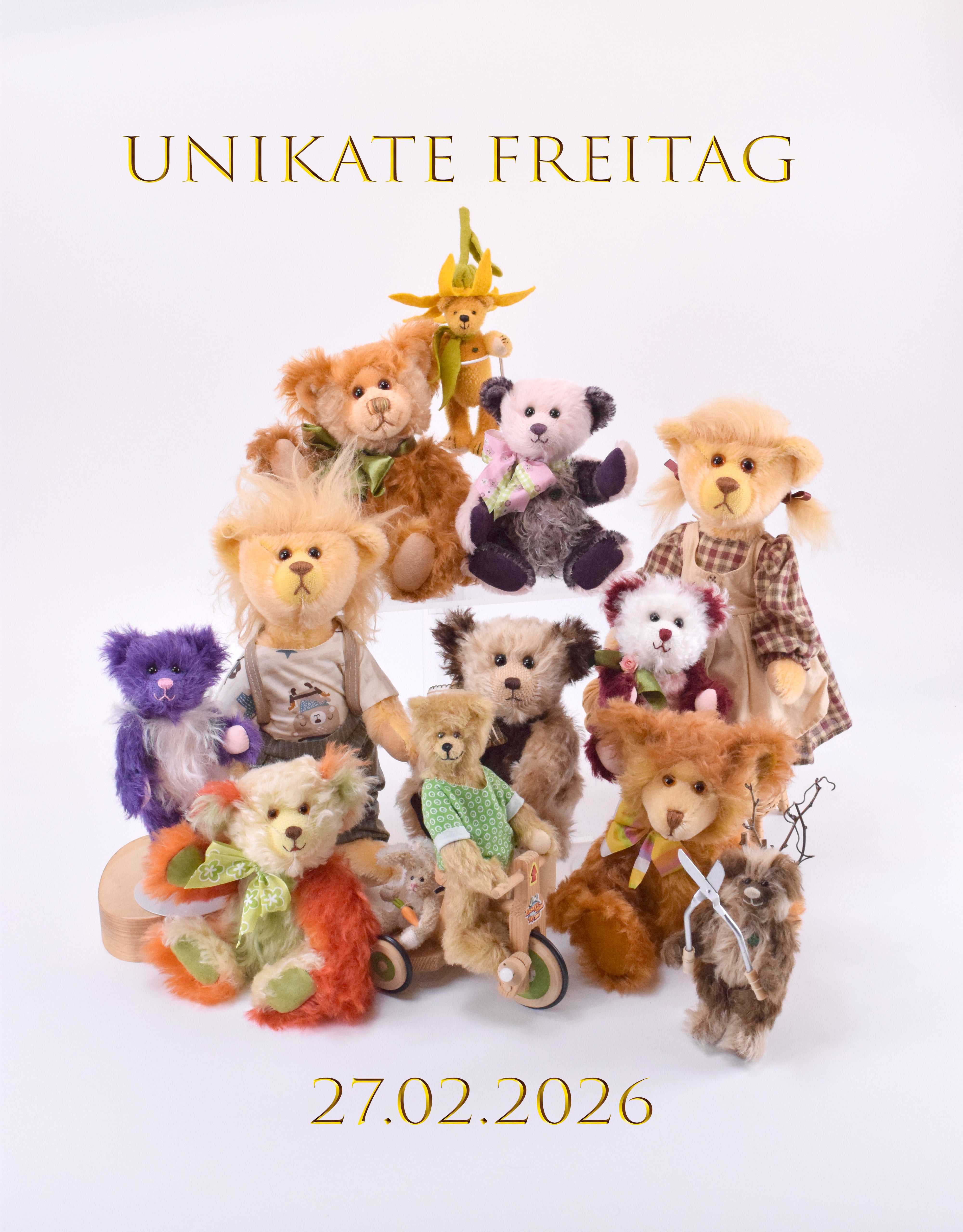 🧸 Unikate Freitag am 27.02. – Exklusive Teddybär Unikate & Mini Serien