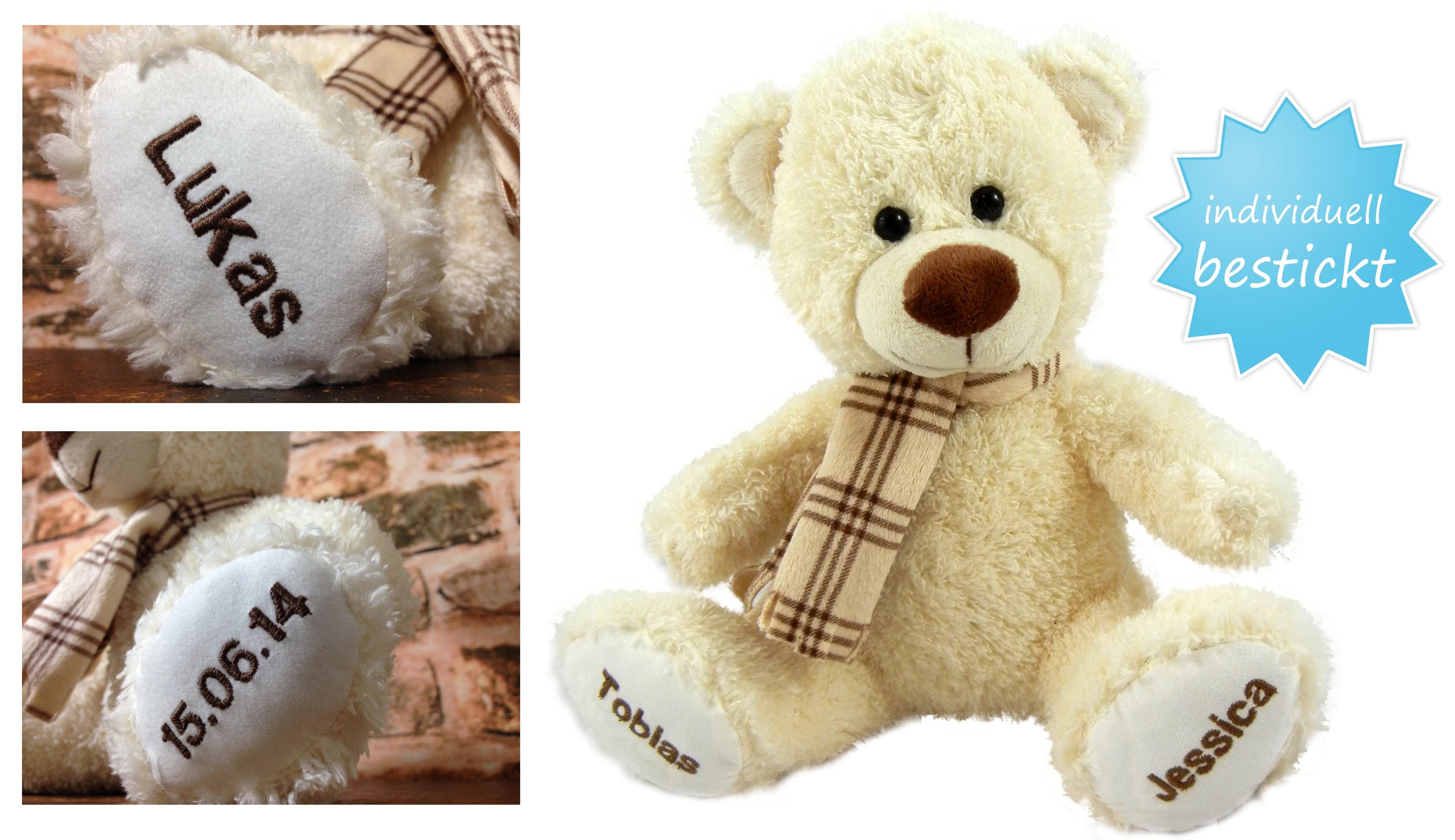 Individuell bestickte Teddys