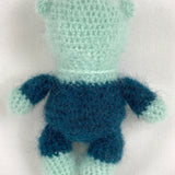 Häkelteddy "Täschchen" 15cm - Mohairwolle