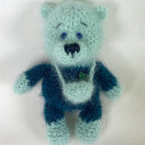 Häkelteddy "Täschchen" 15cm - Mohairwolle