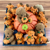 Häkelteddy "Kürbi" 12 cm - Alpacawolle