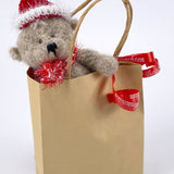 Häkelteddy "Weihnachtsbärchen" 16 cm - Alpacawolle