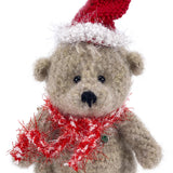 Häkelteddy "Weihnachtsbärchen" 16 cm - Alpacawolle