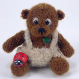 Häkelteddy "Glücks-Pitti" 8 cm - Kaschmir