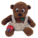 Häkelteddy "Glücks-Pitti" 8 cm - Kaschmir