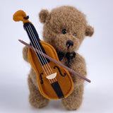 Häkelteddy "Cello" 14cm - Alpacawolle