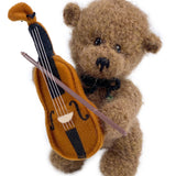 Häkelteddy "Cello" 14cm - Alpacawolle