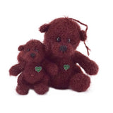 Unikat Häkelteddy "Mama und ich" 11cm