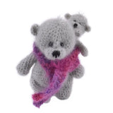Unikat Häkelteddy "Huckepack" 13cm