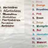 25 cm brauner Knuddelbär mit Bestickung