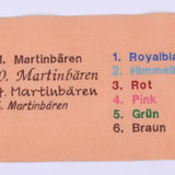 25 cm brauner Knuddelbär mit Bestickung - Braun