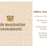 Kuscheltier Freundebuch